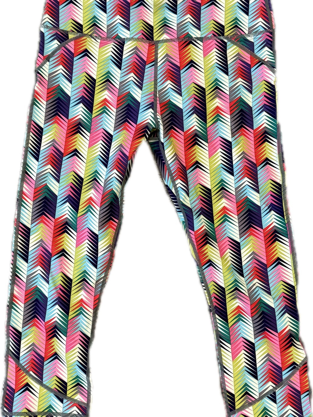 Fabletics Multicolor Chevron-Print Leggings - Picture 1 of 4